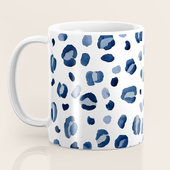 animal print (navy) Coffee Mug Gallery Image 3