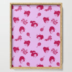 Red and pink Japanese pattern Serving Tray Gallery Image 1