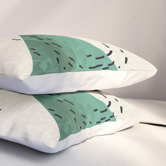 Orange Moon Mountain Pillow Sham Gallery Image 3