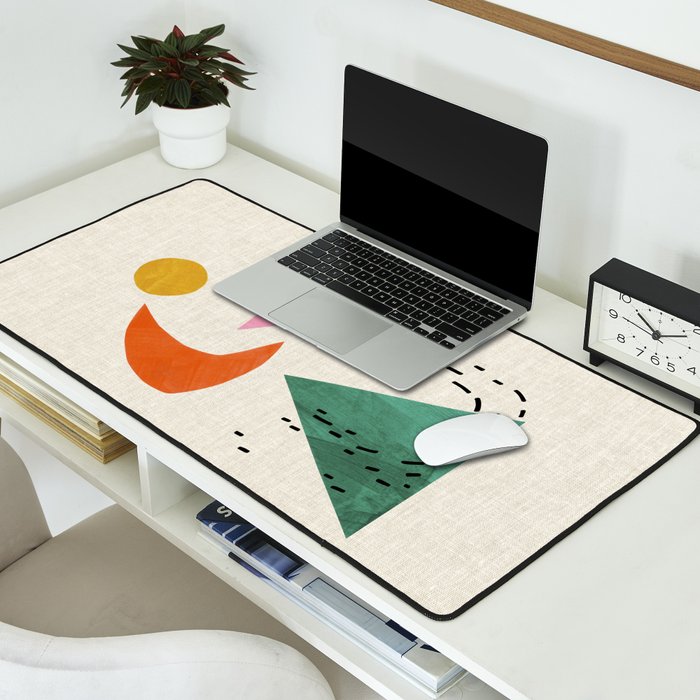 Orange Moon Mountain Desk Mat Gallery Image 2