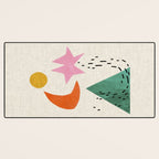 Orange Moon Mountain Desk Mat Gallery Image 3