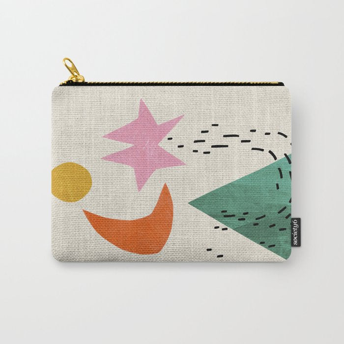 Orange Moon Mountain Carry All Pouch Gallery Image 1