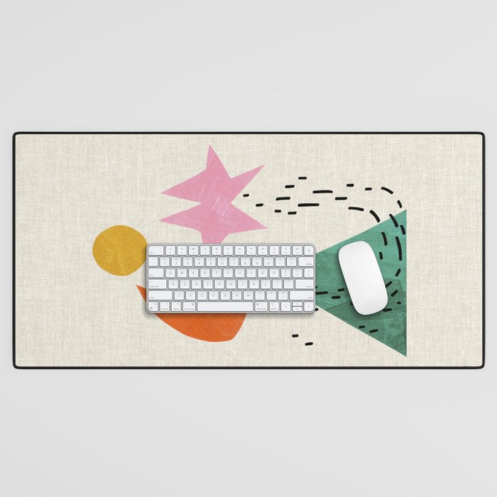Orange Moon Mountain Desk Mat Gallery Image 1