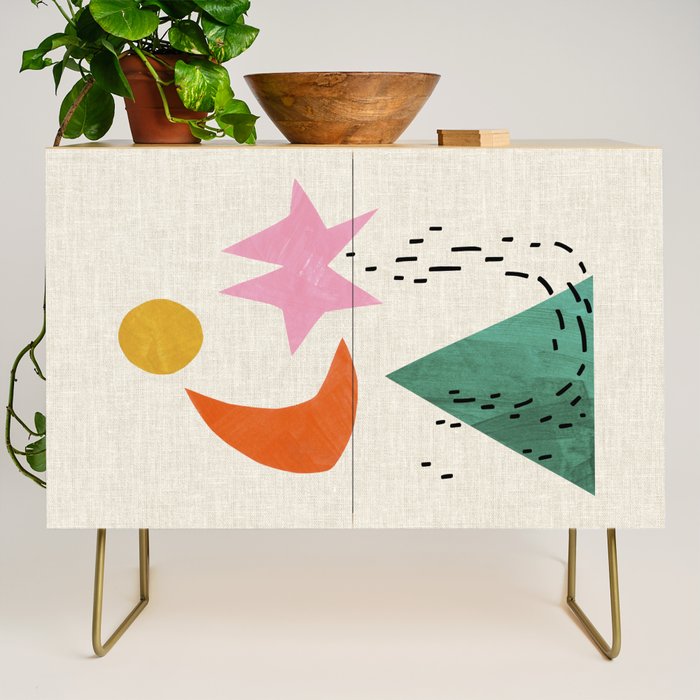 Orange Moon Mountain Credenza Gallery Image 1
