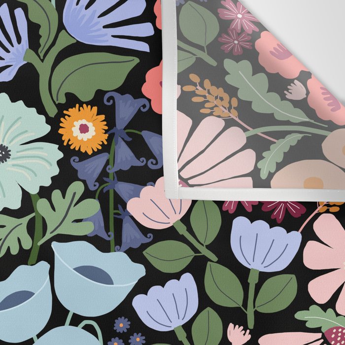Meadow muse - night Wall Tapestry Gallery Image 3