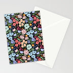 Meadow muse - night Stationery Card Gallery Image 2