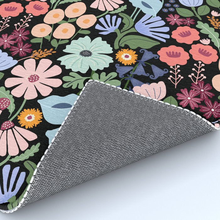 Meadow muse - night Rug Gallery Image 4