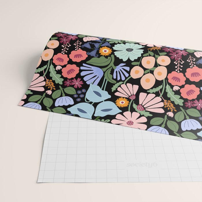 Meadow muse - night Wrapping Paper Gallery Image 2