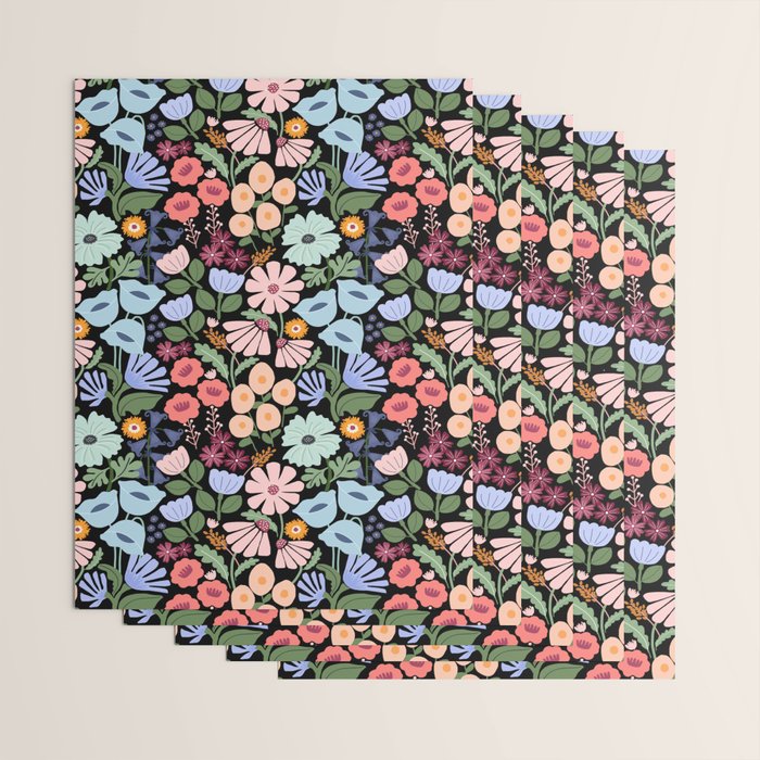 Meadow muse - night Wrapping Paper Gallery Image 3