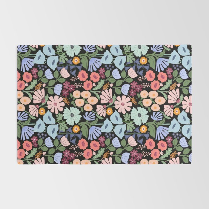Meadow muse - night Rug Gallery Image 2