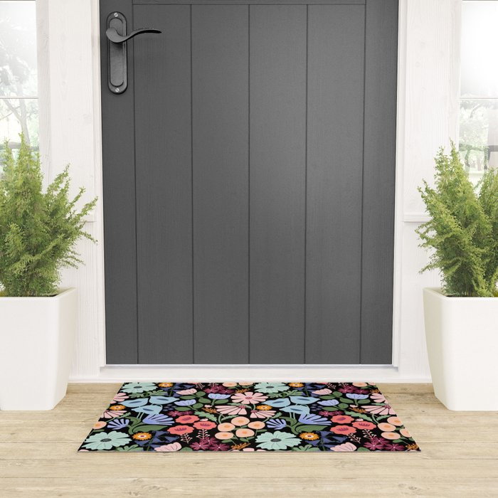 Meadow muse - night Welcome Mat Gallery Image 3