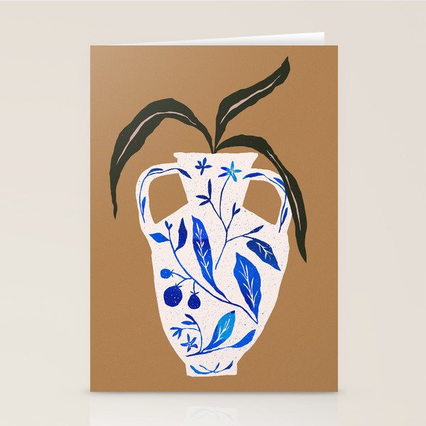 Dynasty Vase with Citrus & Blossoms Stationery Card Gallery Image 2