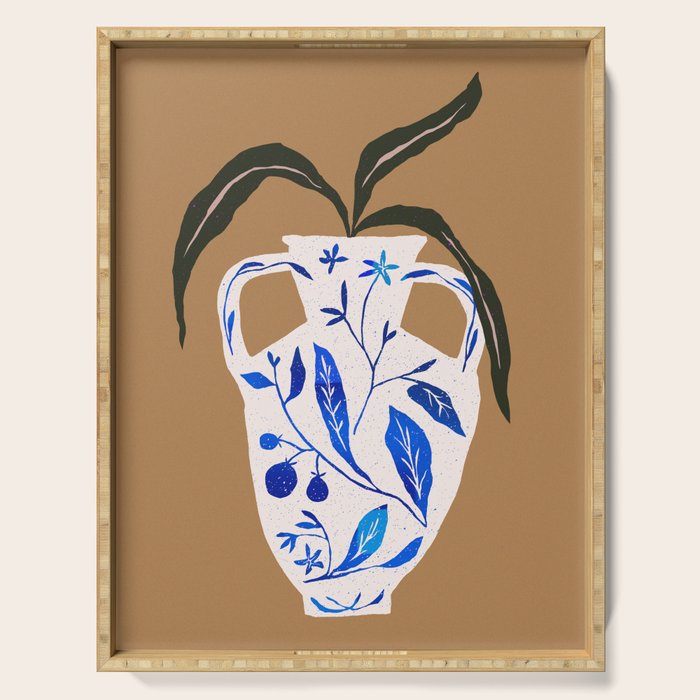 Dynasty Vase with Citrus & Blossoms Serving Tray Gallery Image 1