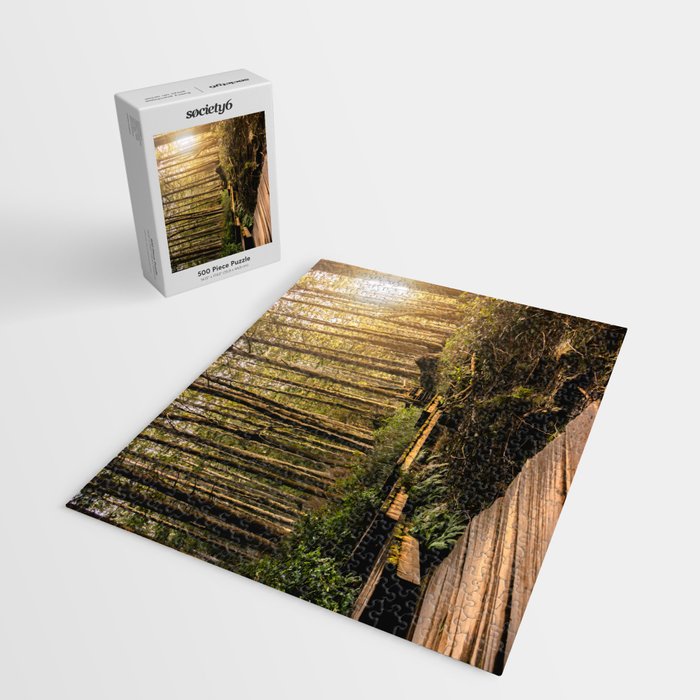 Forest Mountain Wanderlust Boardwalk - Nature Photography Jigsaw Puzzle Gallery Image 2