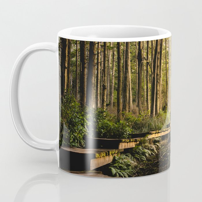Forest Mountain Wanderlust Boardwalk - Nature Photography Coffee Mug Gallery Image 3