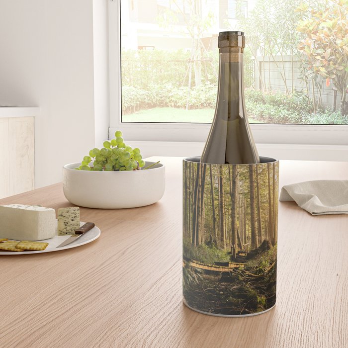 Forest Mountain Wanderlust Boardwalk - Nature Photography Wine Chiller Gallery Image 4