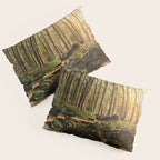 Forest Mountain Wanderlust Boardwalk - Nature Photography Pillow Sham Gallery Image 3