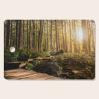 Forest Mountain Wanderlust Boardwalk - Nature Photography Cutting Board Gallery Image 1
