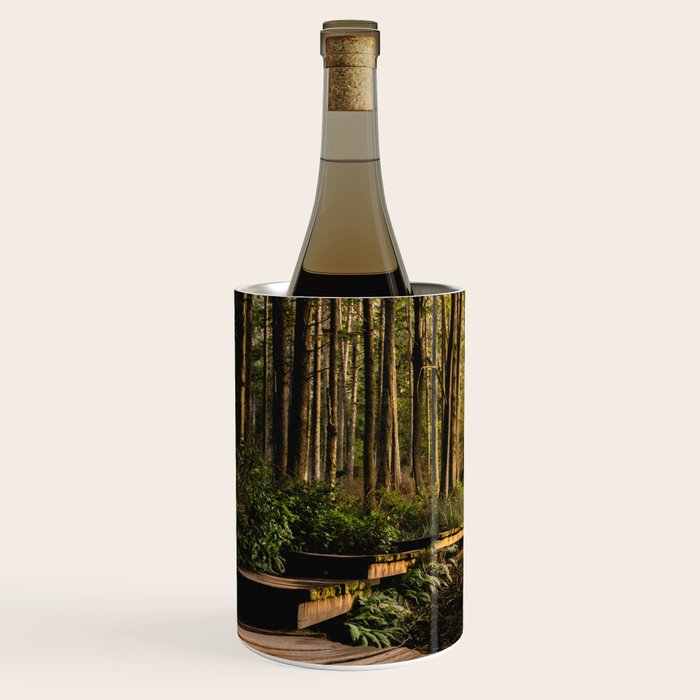 Forest Mountain Wanderlust Boardwalk - Nature Photography Wine Chiller Gallery Image 2