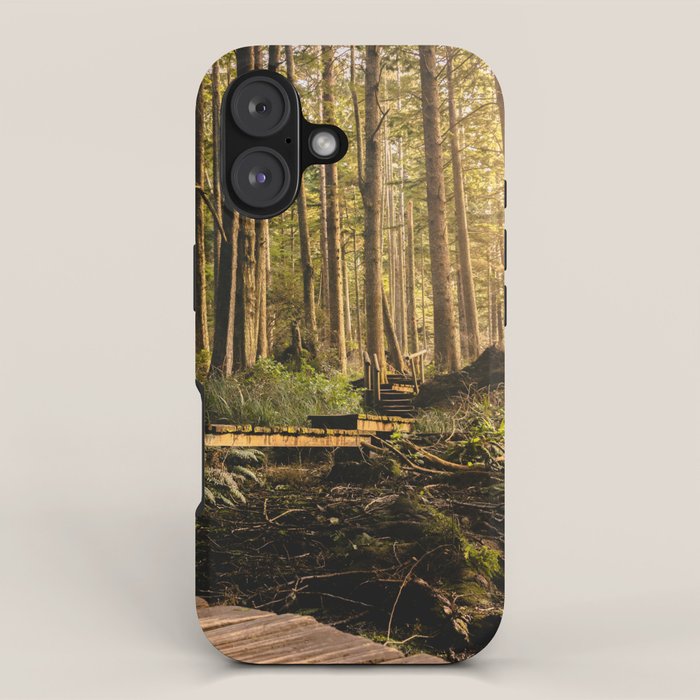 Forest Mountain Wanderlust Boardwalk - Nature Photography iPhone Case Gallery Image 1