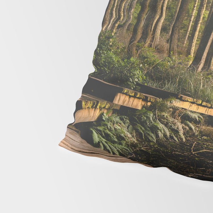 Forest Mountain Wanderlust Boardwalk - Nature Photography Pillow Sham Gallery Image 4