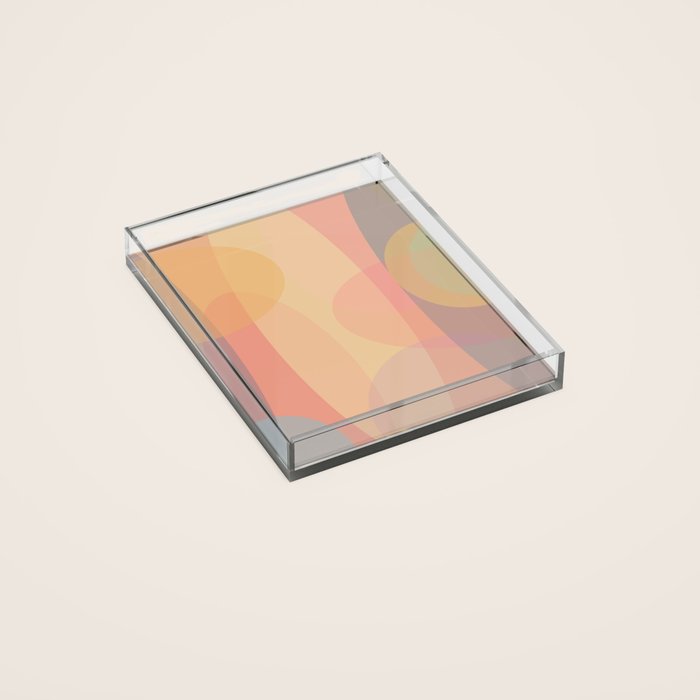 Pastel Abstract Acrylic Tray Gallery Image 2