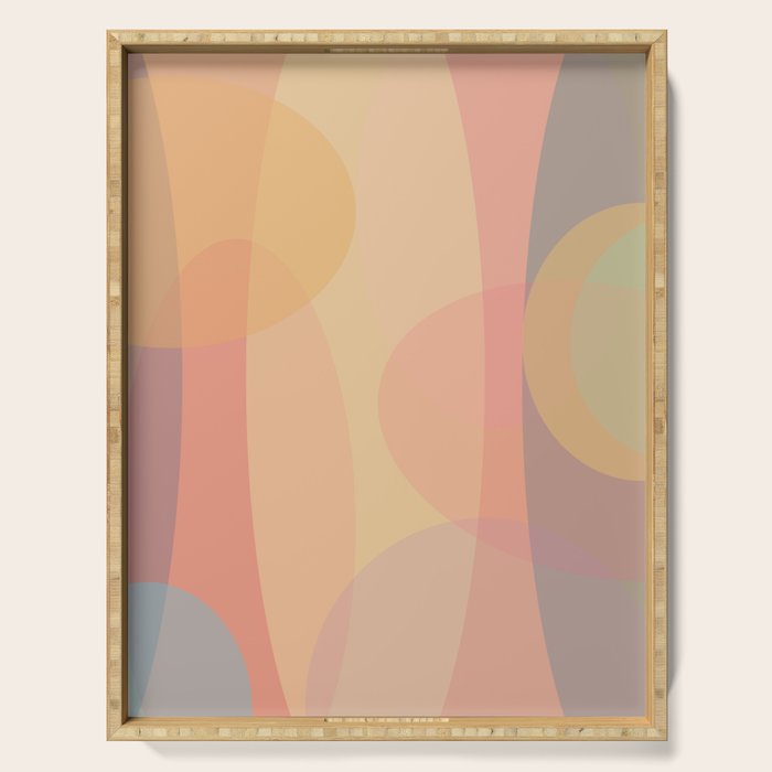 Pastel Abstract Serving Tray Gallery Image 1