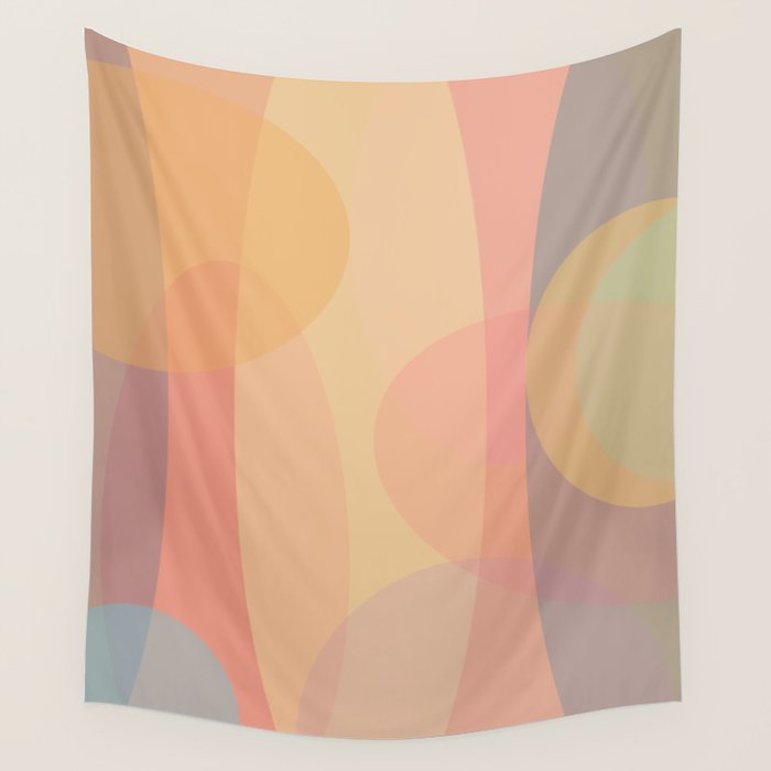 Pastel Abstract Wall Tapestry Gallery Image 4