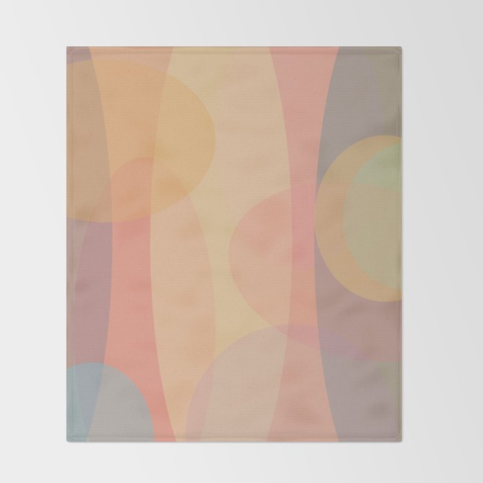 Pastel Abstract Throw Blanket Gallery Image 2