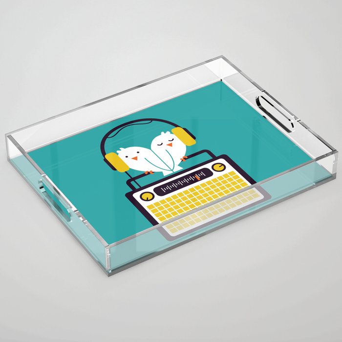 Radio Mode Love Acrylic Tray Gallery Image 1