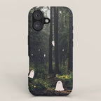 Spooky Ghost in the Forest Collage iPhone Case Gallery Image 1