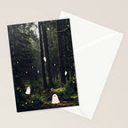 Spooky Ghost in the Forest Collage Stationery Card Gallery Image 2