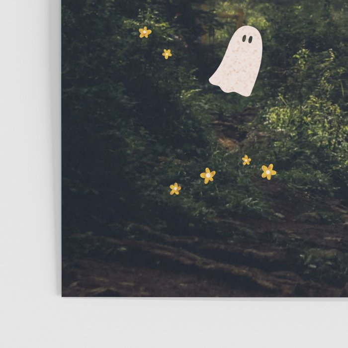 Spooky Ghost in the Forest Collage Poster Gallery Image 3
