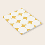Circular Minimalism - Retro Yellow White Notebook Gallery Image 2