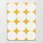 Circular Minimalism - Retro Yellow White Notebook Gallery Image 4