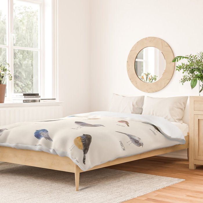 little nature birds Duvet Cover Gallery Image 2