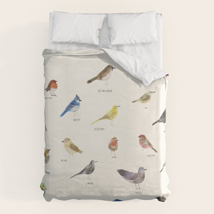 little nature birds Duvet Cover Gallery Image 1