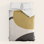 Abstract Flora - ochre Duvet Cover Gallery Image 6