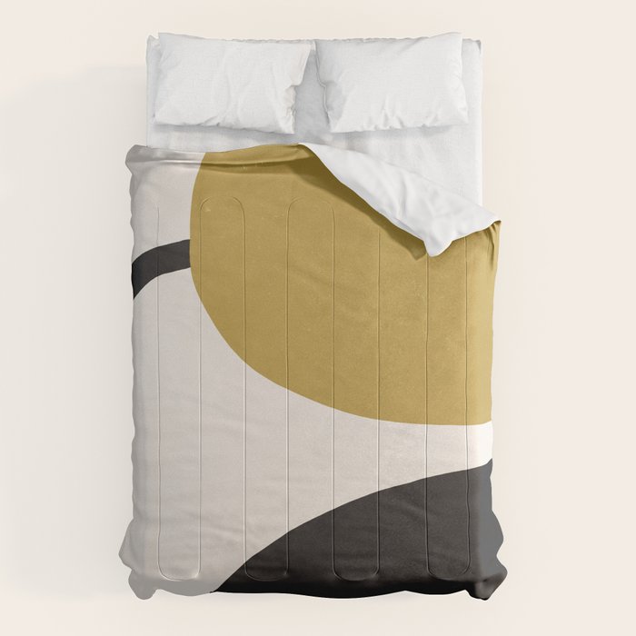 Abstract Flora - ochre Comforter Gallery Image 6