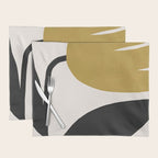 Abstract Flora - ochre Placemat Gallery Image 1