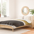 Abstract Flora - ochre Duvet Cover Gallery Image 2