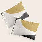 Abstract Flora - ochre Pillow Sham Gallery Image 3