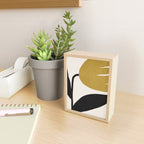 Abstract Flora - ochre Mini Art Print Gallery Image 2