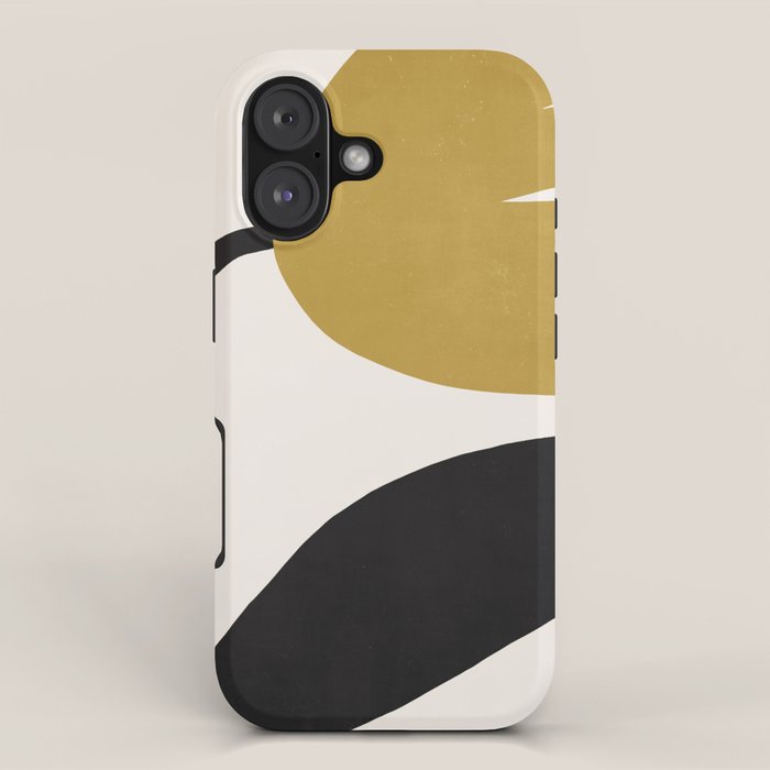 Abstract Flora - ochre iPhone Case Gallery Image 1