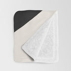 Abstract Flora - ochre Throw Blanket Gallery Image 3