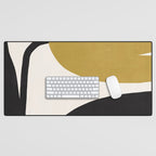 Abstract Flora - ochre Desk Mat Gallery Image 1