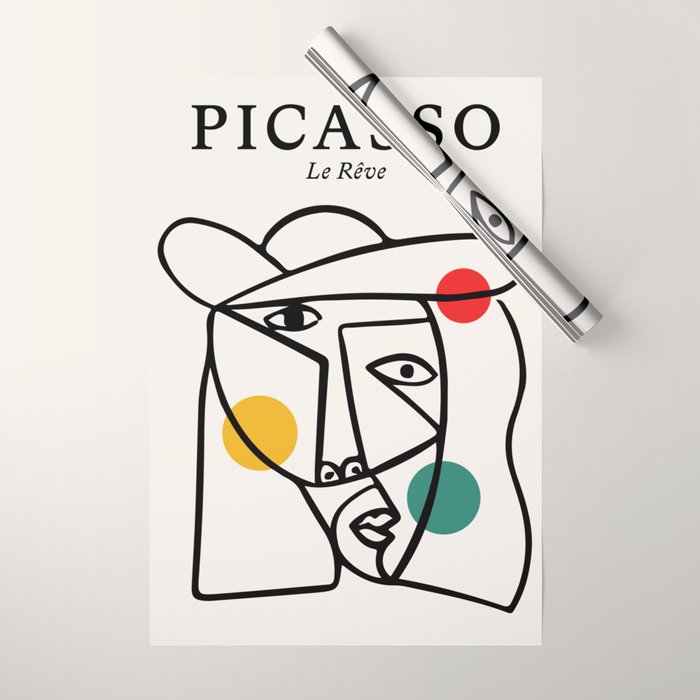 The Dream II | Pablo Picasso - Le Reve Wrapping Paper Gallery Image 1