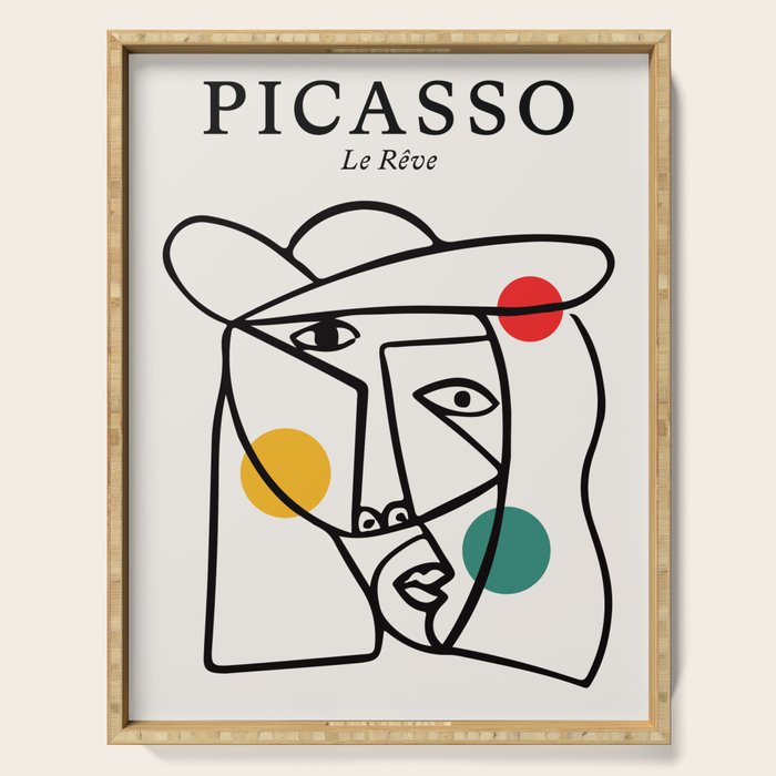 The Dream II | Pablo Picasso - Le Reve Serving Tray Gallery Image 1