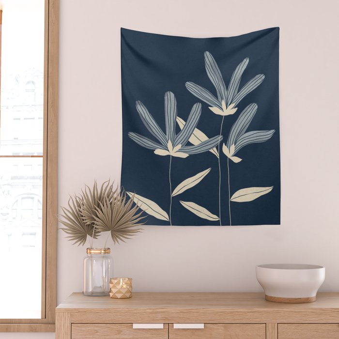 Three Flowers Wall Tapestry Gallery Image 2