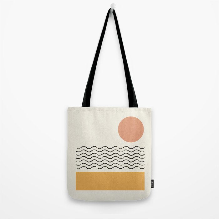 Sun Wave Beach - Abstract Tote Bag Gallery Image 2